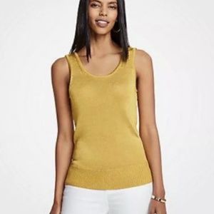 Ann Taylor shine scoopneck tank - size Small - Retail $79.50 NWT